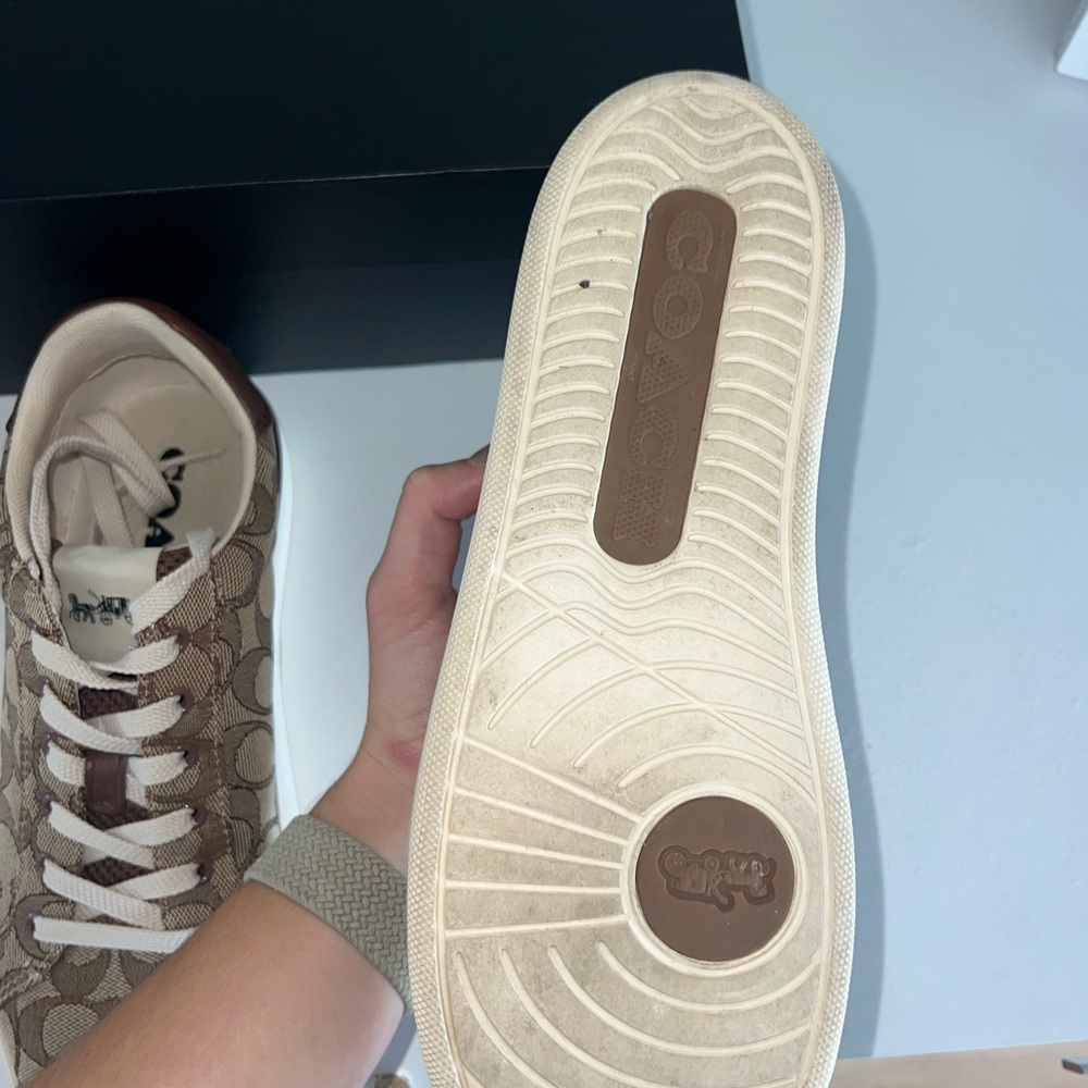 Coach Tan and Brown Sneakers - Picture 5 of 6